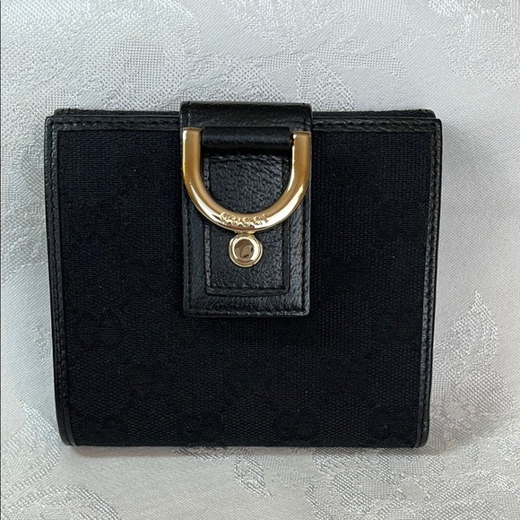 Gucci-Elegant Vintage Black Wallet - Picture 1 of 12